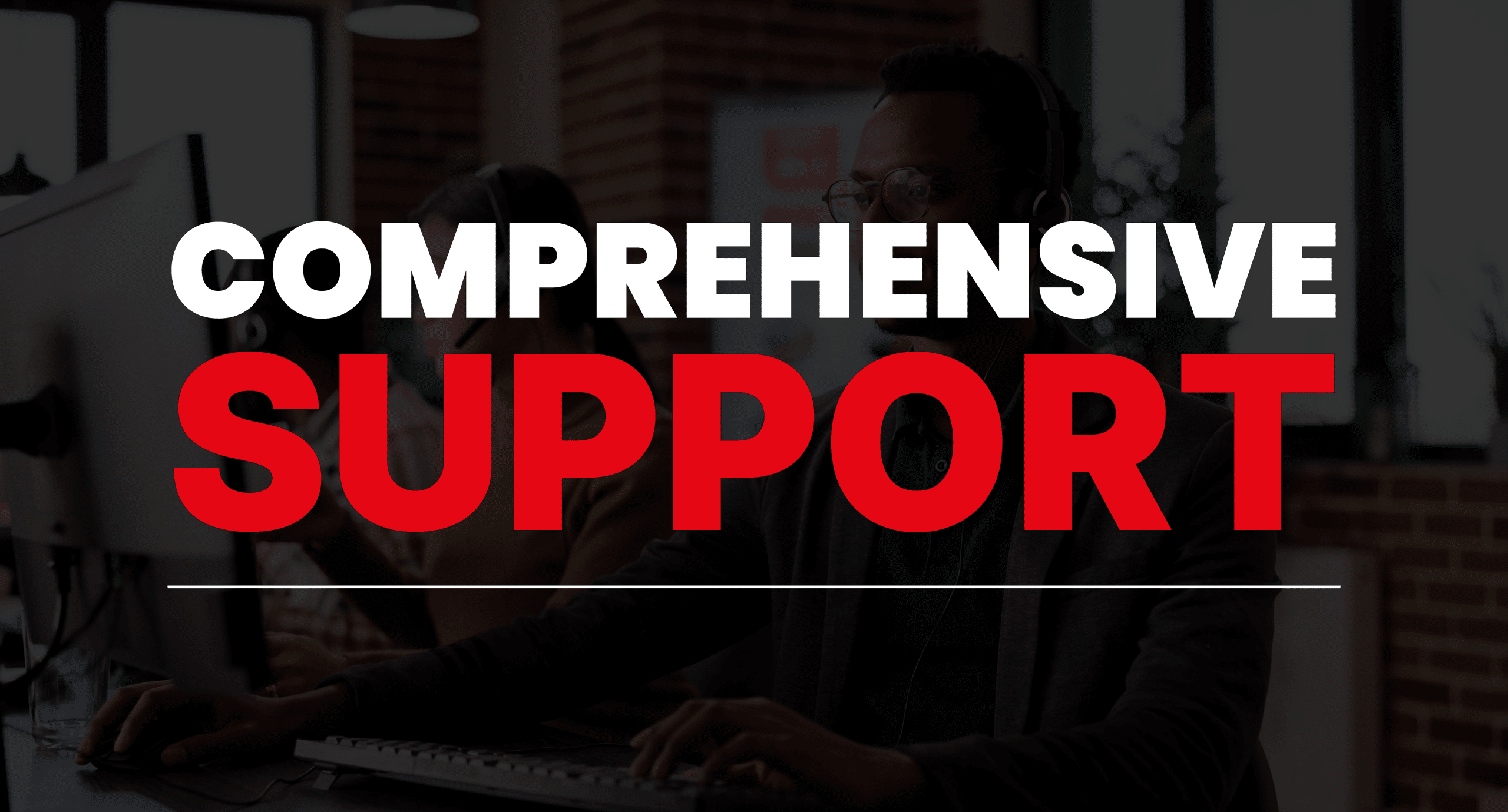 Call center agents providing comprehensive support.